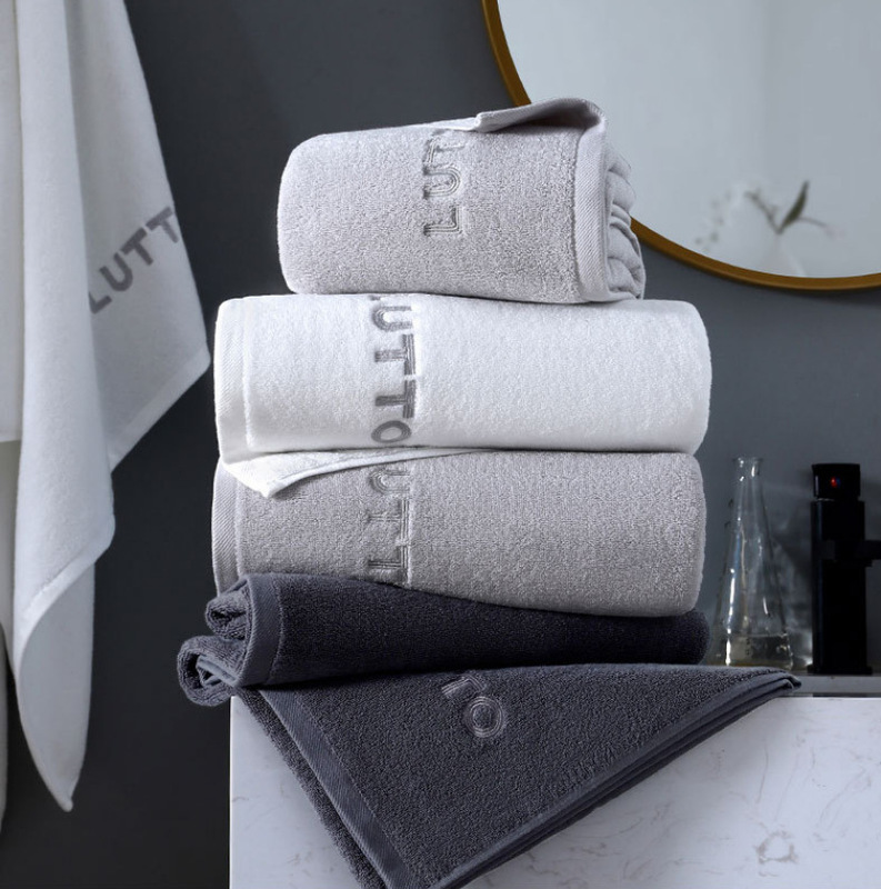 High-End Embroidered Gift Thickened Absorbent Soft Household Adult Face Towel, Lint-Free, Pure Cotton, Class a Towel High-End Embroidered Gift Thickened Absorbent Soft Household Adult Face Towel, Lint-Free, Pure Cotton, Class a Towel