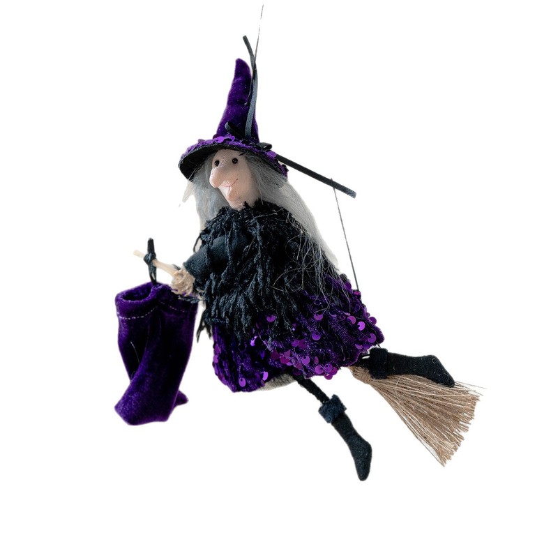 国境を越えた新しいハロウィン装飾魔法のほうきギフトバッグ魔女ウィザードハットメイクアップ衣装小道具シーンレイアウト|undefined
