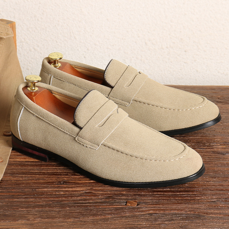 Versatile Loafers One Foot Stirrup Casual Soybean Shoes_voghion.com