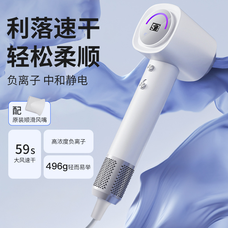 Hair Dryer Household Negative Ion Hair Care High Wind Barber Shop Silent Quick-Drying High-Speed High-Power Hair Dryer