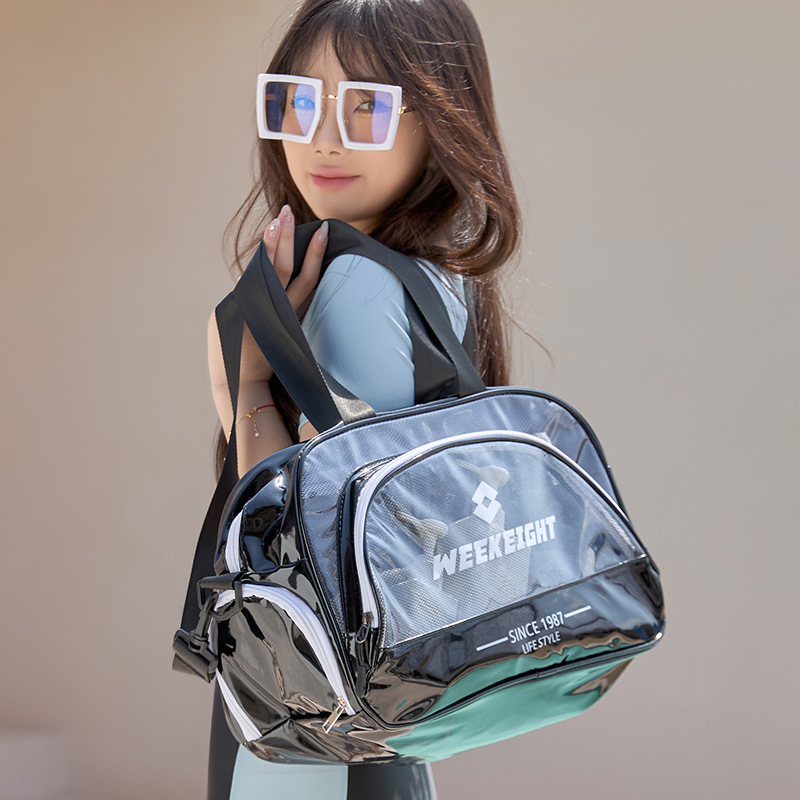 Bolsa de gimnasio de natación de separación seca y húmeda, bolsa de playa portátil, bolsa de almacenamiento de ropa de natación impermeable de gran capacidad, estilo de explosión de vibrato