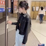 显瘦春秋季新款宽松皮衣