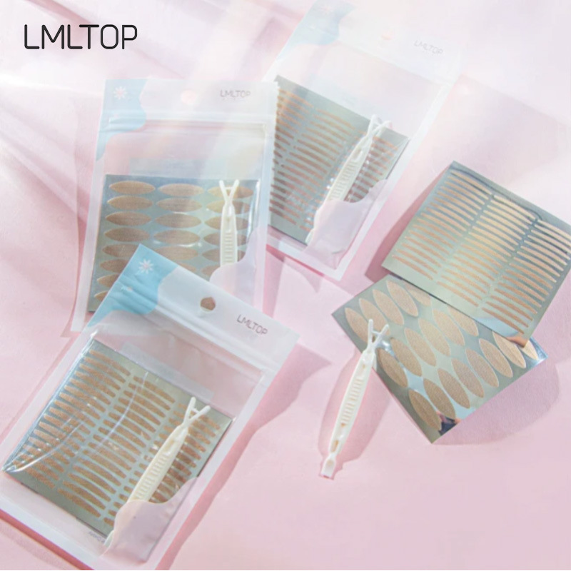 LMLTOP Cinta Adhesiva Popular de Encaje para Párpados Dobles, 120 Pares, Malla Natural Tono Piel, Cinta de Belleza A461 Selección Premium