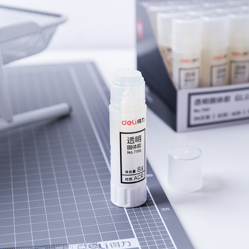 Powerful 7106 Transparent Solid Glue Stick ACR Material Children's Clear Glue Stick Office Student Stationery
