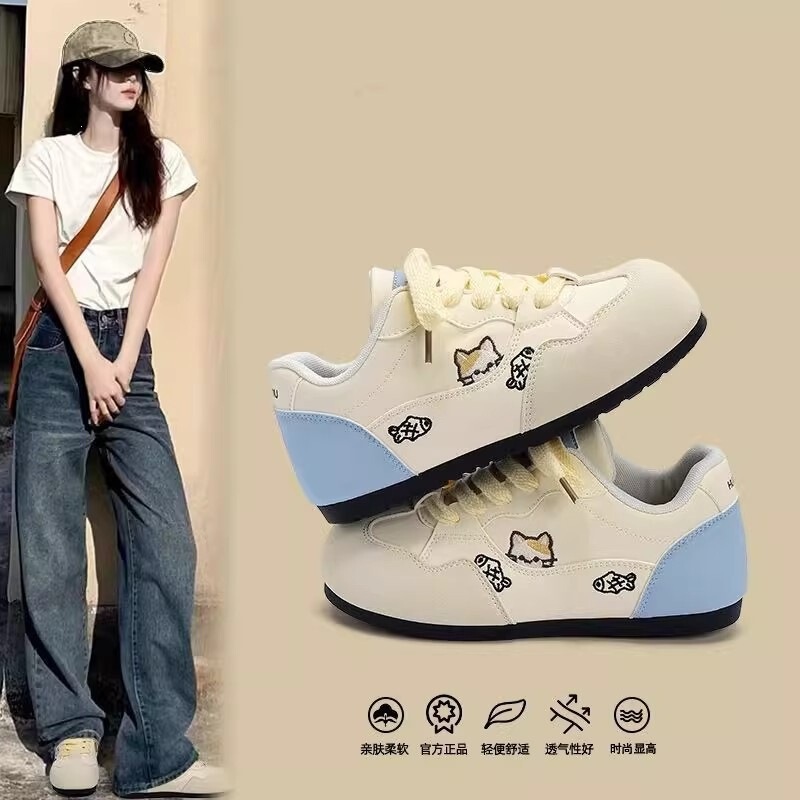 Casual Women's Shoes, German Training Shoes, 2026 Spring New Style, Height-Increasing, Fashionable Versatile Sneakers, Cute Style Shoes for Women Casual Women's Shoes, German Training Shoes, 2026 Spring New Style, Height-Increasing, Fashionable Versatile Sneakers, Cute Style Shoes for Women