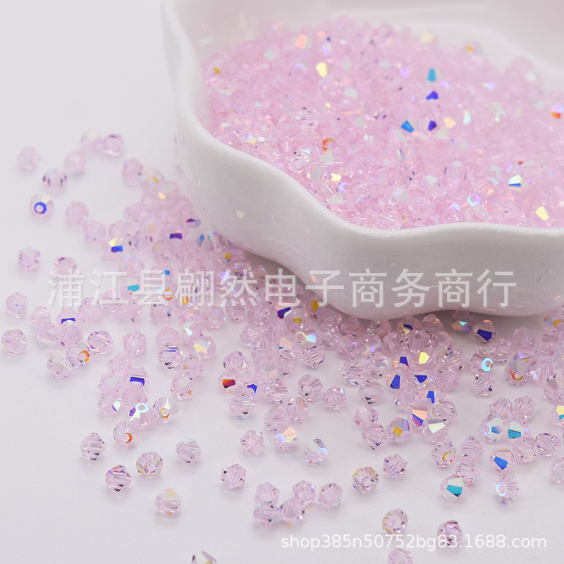 Màu hồng AB cao cấp / Hạt kim cương boutique 3mm (100 chiếc/gói)