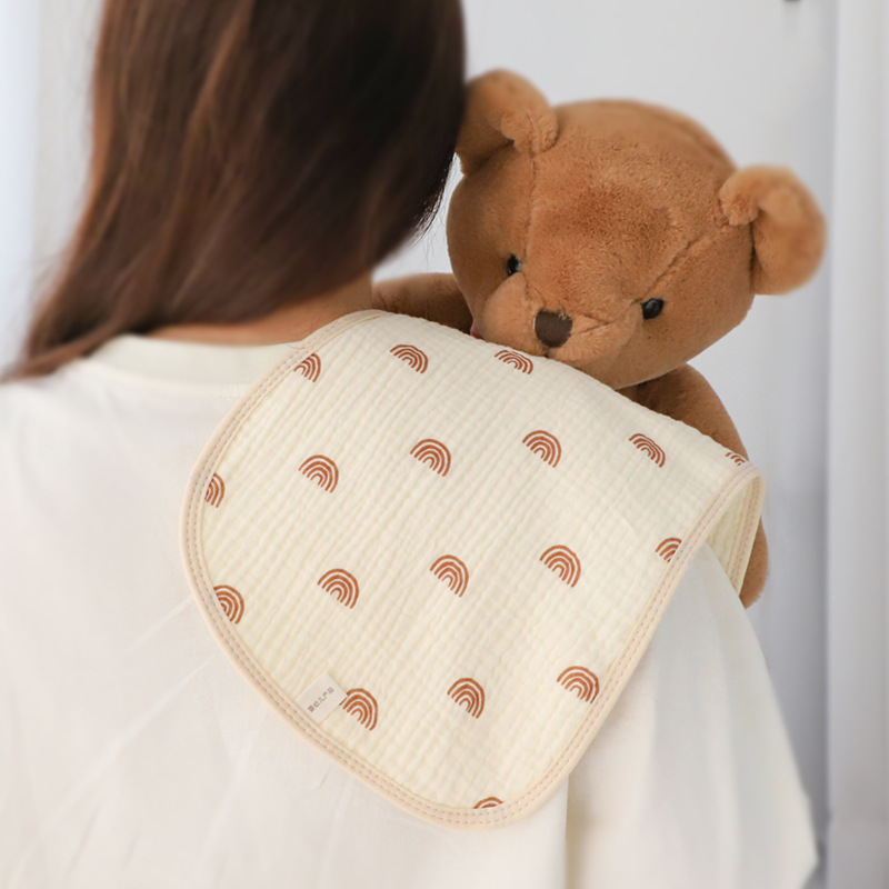 Baby burp towel, spit-up towel, newborn shoulder pad towel, soft baby anti-overflow milk gauze towel, baby saliva towel