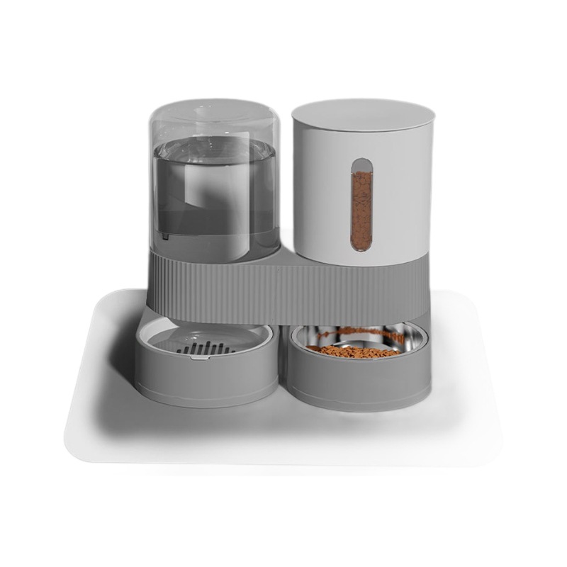 Alimentador automático para mascotas, dispensador de agua para gatos, alimentador de agua integrado, tazón para gatos, tazón para perros, venta al por mayor transfronteriza de gran capacidad