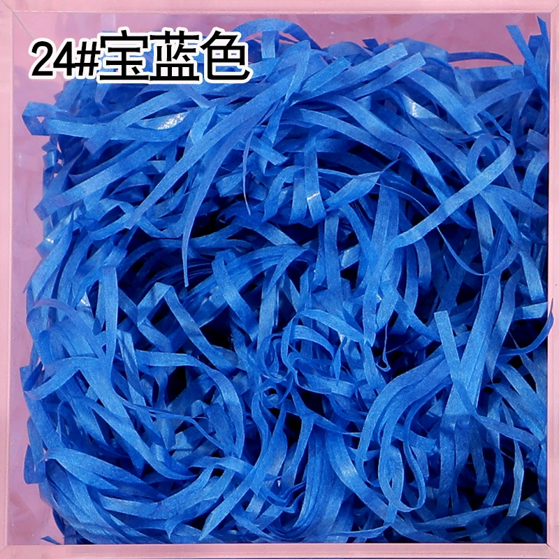 Плотный обложной карт зубчик raffia порванная бумага шелк 50g 30g бумага шелк упаковочная подарочная коробка декор заполнение цветной стружкой бумажные полоски