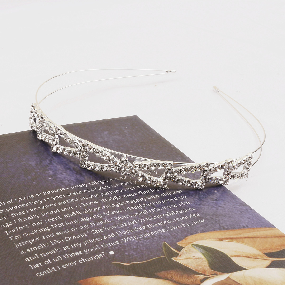 Amazon nuevo rhinestone perla diadema nupcial joyería de doble capa fina diadema de los niños corona tocado lote de fábrica