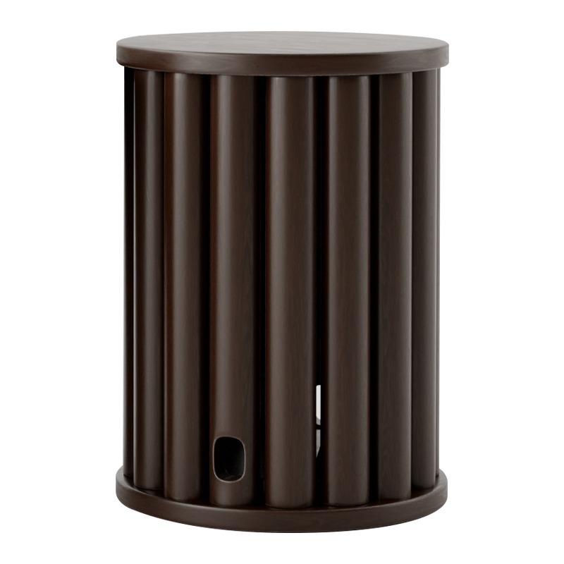 Taburete para el hogar El taburete bajo multifuncional de madera maciza Jenga puede almacenar taburetes apilados que ahorran espacio Nuevo taburete redondo de mesa lateral de estilo chino