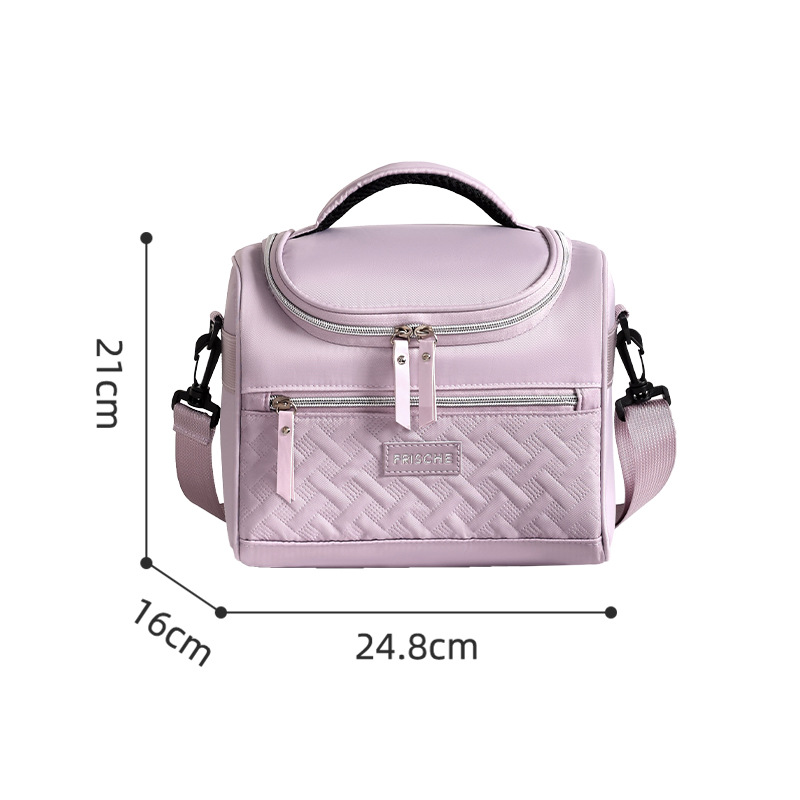 Bolsa de almuerzo de alto valor facial bolsa de oficina almuerzo bolsa de almuerzo bolsa de almuerzo bolsa de almacenamiento de leche gruesa un solo hombro bolsa de aislamiento de picnic al por mayor image 8