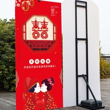 kt板支架人形立牌注水人像展板立架固定支撑架广告背撑展示架招牌