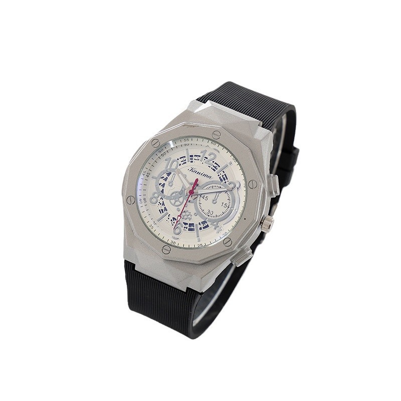 Reloj transfronterizo para hombres hueco al aire libre moda de silicona correa relojes de estudiantes de varones creativos nuevos regalos al por mayor image 6