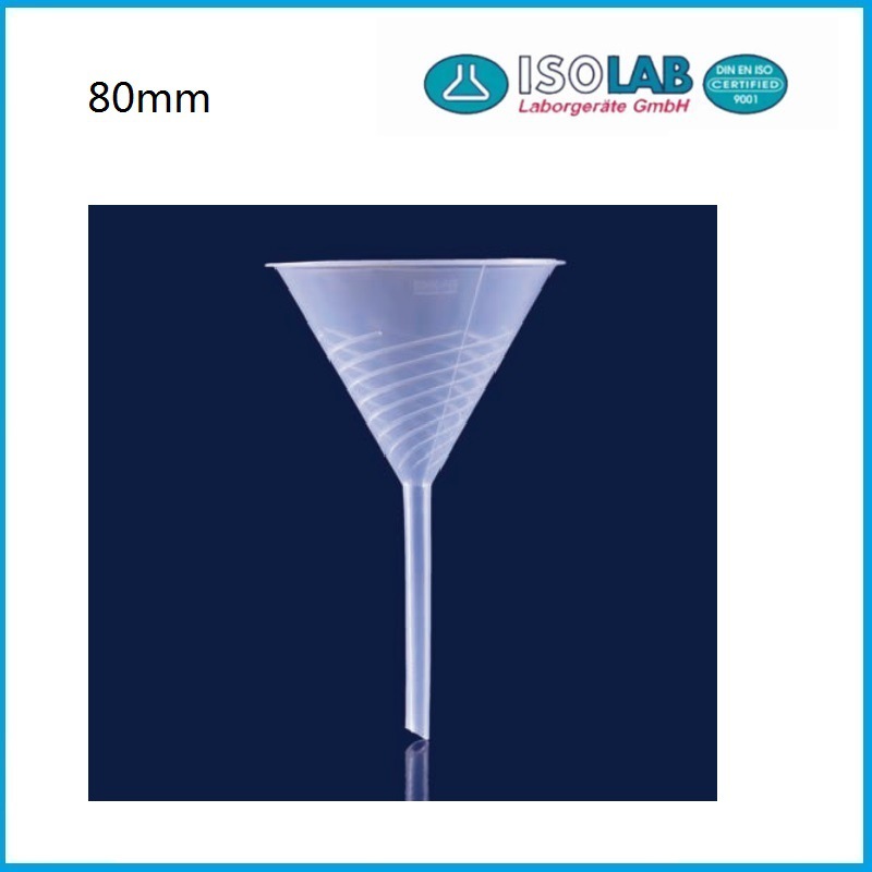 80mm塑料实验室漏斗 041.02.080 ISOLAB品牌