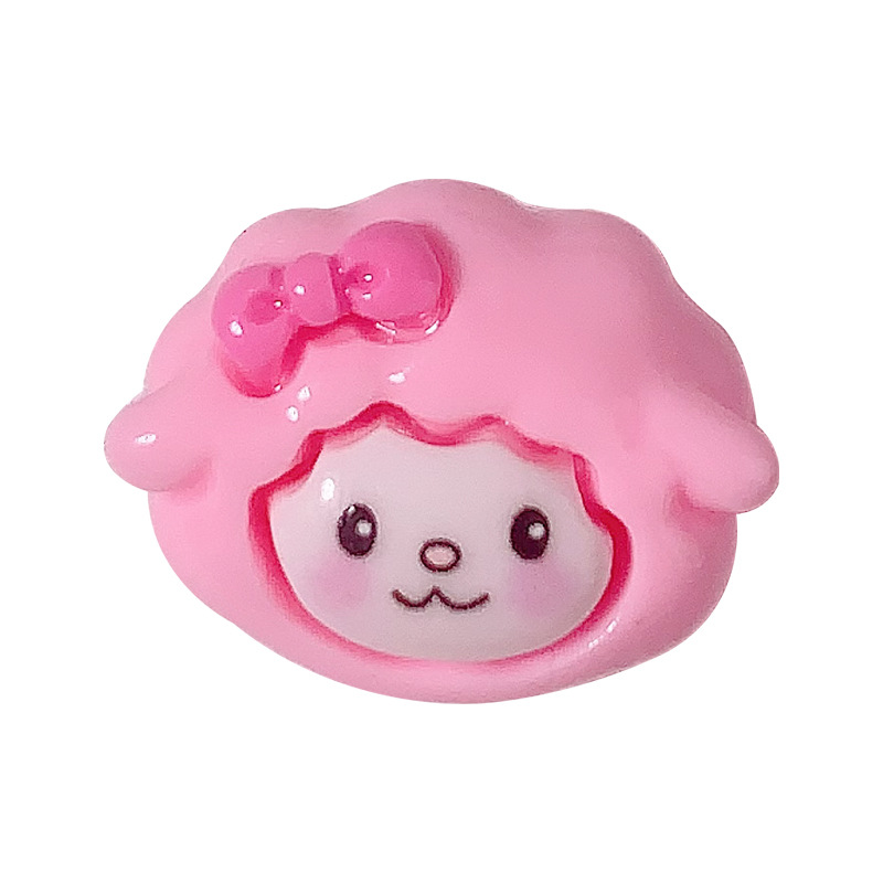 Nuevos dibujos animados semi-estereoscópios Sanrio DiDi accesorios de resina crema pegamento para el cabello adornos de cabello colgante de caso de teléfono móvil hechos a mano