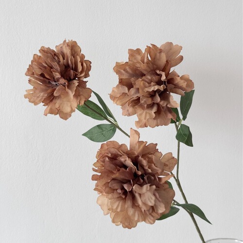Coffee-colored wedding simulation flowers, hotel wedding flower arrangements, road-drawing flowers, foreign trade fake flowers, simulation flowers wholesale
