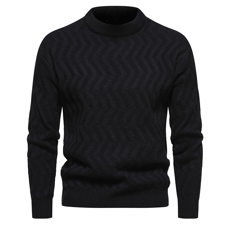 Women's Sweater Twisted Flower Round Neck Solid Colour Pullover_voghion.com