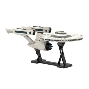 Cross-Border Moc: C6013 Spaceship with Display Stand 2830 Particle Number