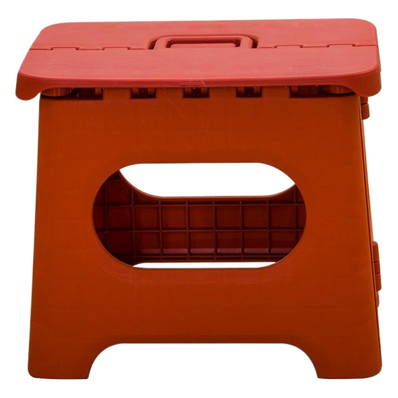 Taburete plegable para pesca al aire libre, taburete de camping de PP engrosado, pequeño taburete portátil amarillo, taburete plegable de mano.