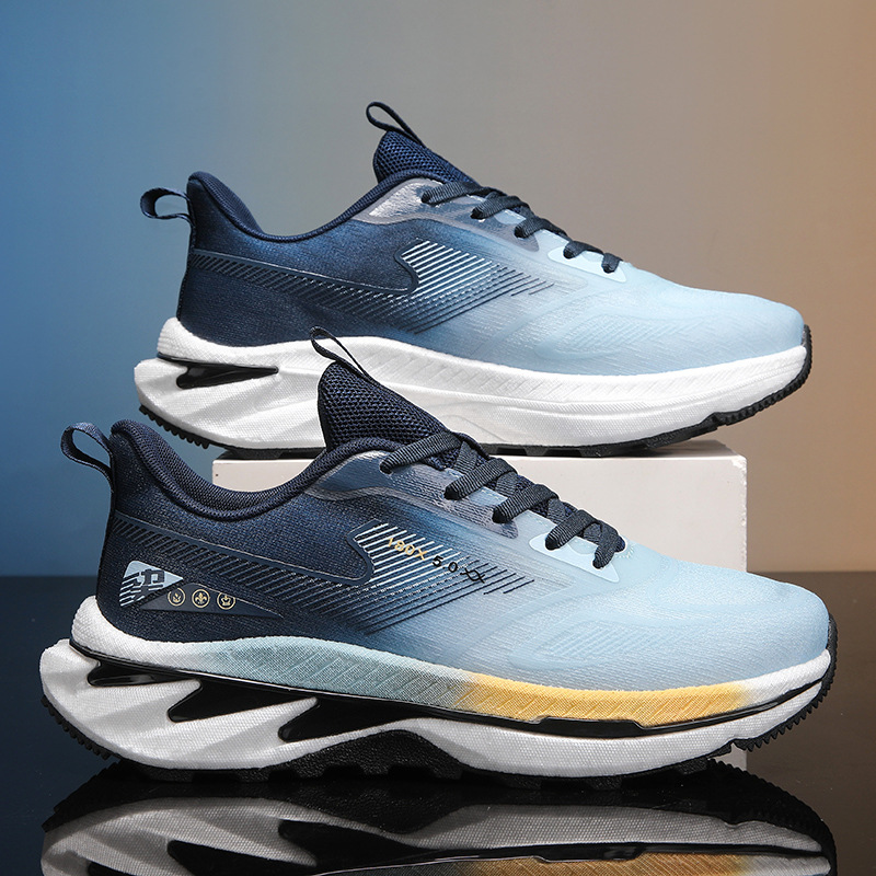 Zapatos deportivos casuales de placa de carbono de fondo suave de explosión juvenil amortiguador anti-deslizante para hombres para estudiantes que aumentan la tendencia de zapatos para correr