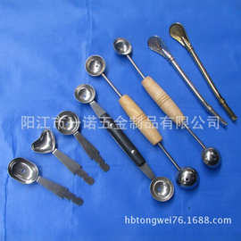 双头果子匙勺雪糕勺,冰激凌勺,冰淇淋勺.咖啡勺,餐具五金