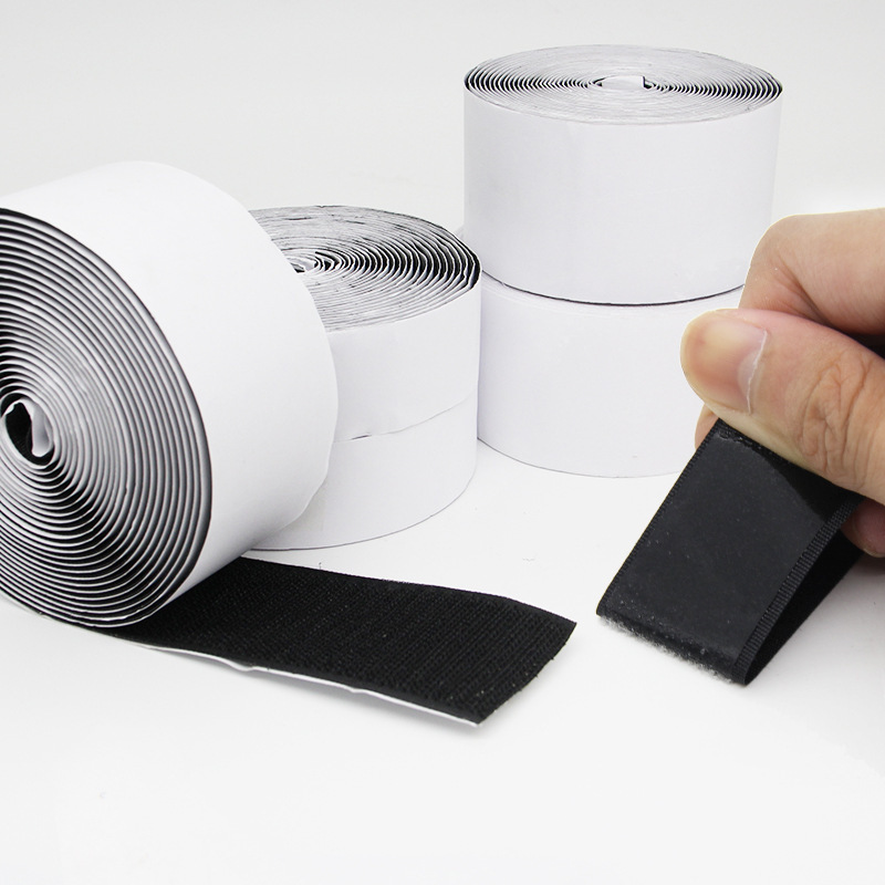 Ventas transfronterizas calientes de 20 - 110mm de ancho adhesivo de cinta adhesiva Velcro adhesiva autoadhesiva de doble cara fuerte banda de gancho
