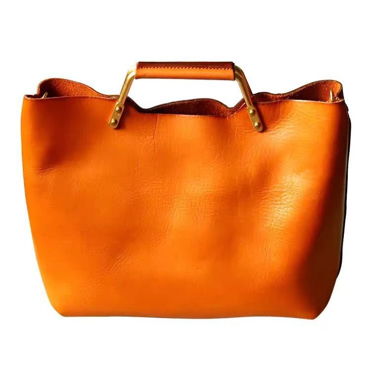 Elegant Minimalist Women's Handbag, Versatile Fashion Genuine Leather Crossbody Bag, Large Capacity Business Commuter Tote Bag - Thumbnail 5