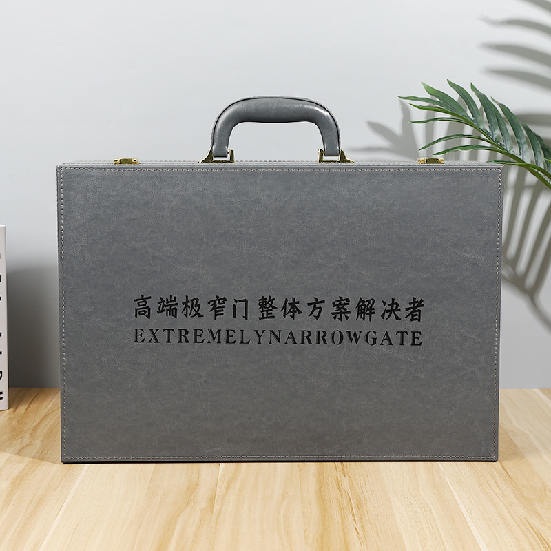 色卡样板箱全屋手提色卡箱板材包装收纳盒手提皮质展示盒厂家现货