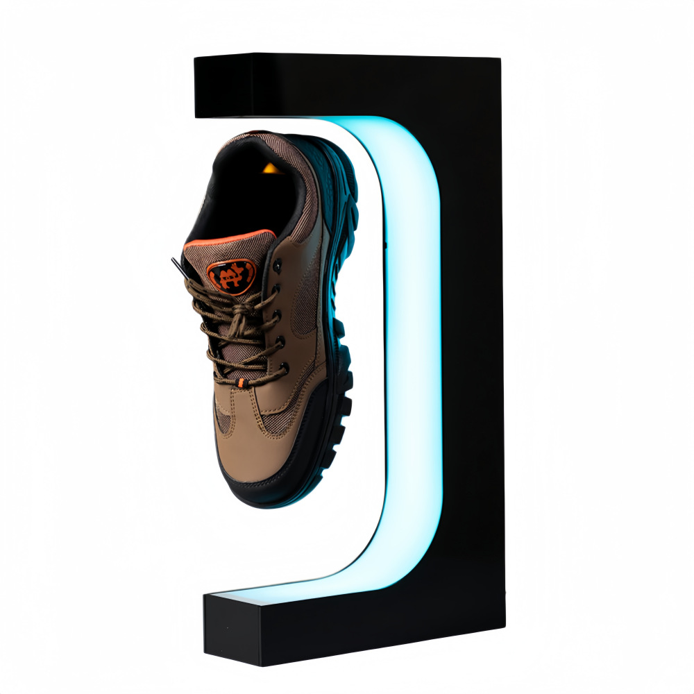 Shoe Display Stand Shoe Store Jewelry Exhibition Advertisement Acrylic Display Stand Maglev Rotating Luminous Display Stand_voghion.com