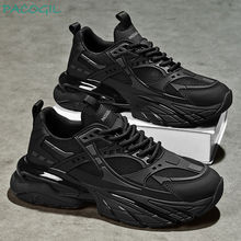 跨境新款黑武士厚底老爹鞋复古运动鞋休闲潮流青少年运动跑步男鞋