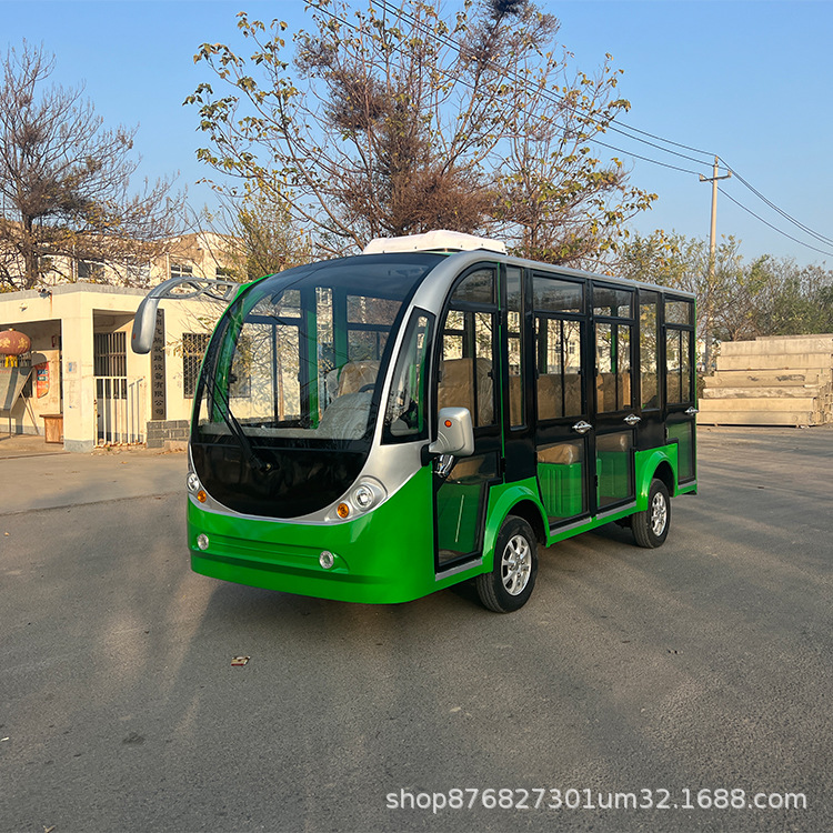 Electric Sightseeing Vehicles for Tourist Attractions, 11-23 Seats, Fully Enclosed, for Use in Tourist Areas, Sales Offices, as a Shuttle Bus, for Factories and Schools