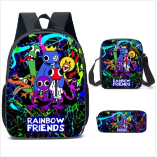 (Cross-border trading), trend rainbow retro backpack for friend