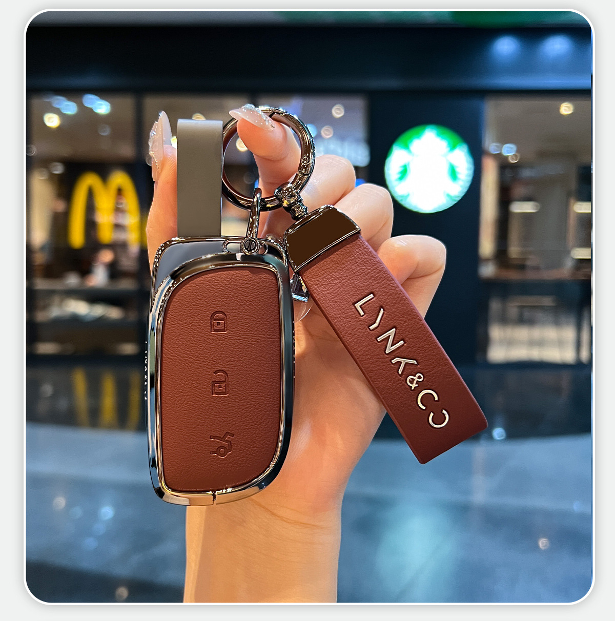Suitable for Lynk&Co 10 Key Cover 900/Z10 Card Z20 European Version Lynk&Co Car Model Nfc Car Buckle Shell
