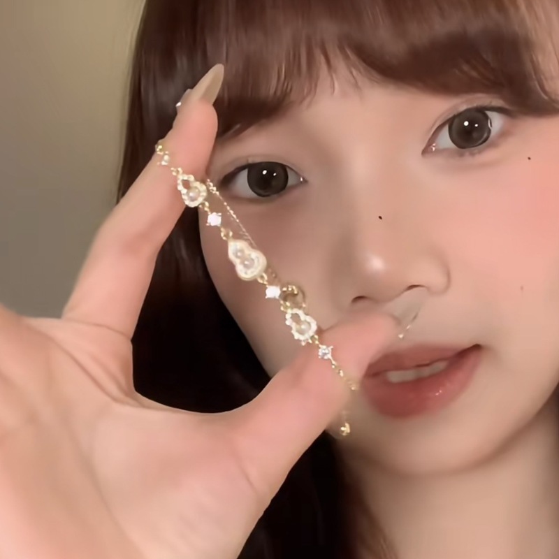 法式轻奢镶钻星星花朵可调节手链精致时尚气质手环小众高级感手饰|undefined