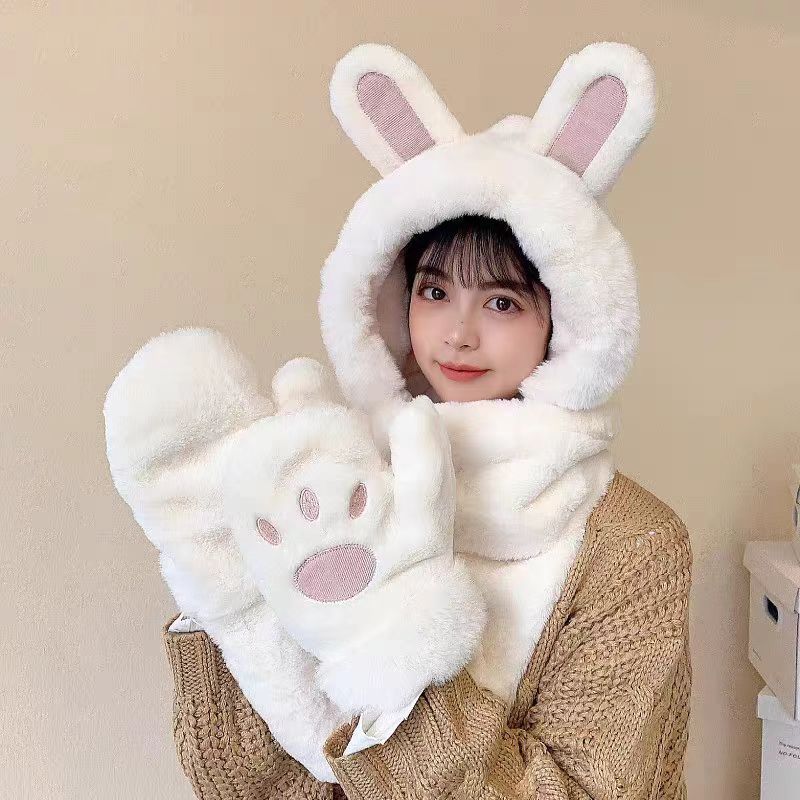 야자 토끼 흰색