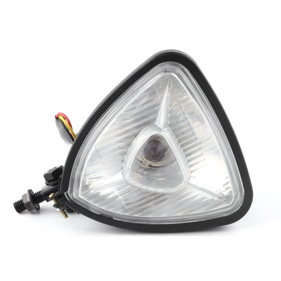 Motorcycle lighting headlight modification Ön faralar - black-white-glass