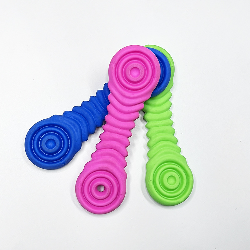 Amazon juguete para mascotas mordedura de entrenamiento aliviar la congestión del perro mordedura de palo molar resistente a la mordedura de hilo interactivo hueso perro de juguete