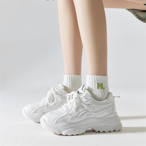 New socks, women's socks, spring and autumn, absorb sweat and deodorant, Korean students, cute Japanese, ins, fashionable all-matching women's short socks