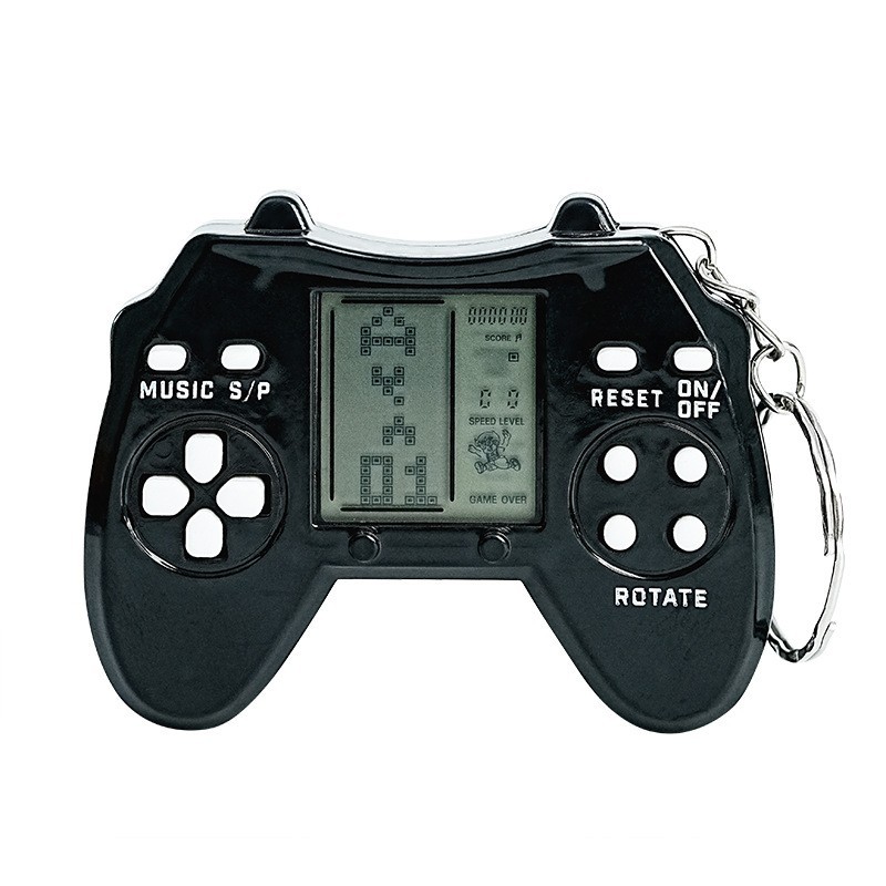 Mini consola de videojuegos de mano Tetris consola de juegos nostálgica juguetes descomprimidos llavero regalo creativo
