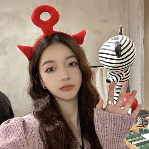 Teletubbies headband internet celebrity  new style funny and cute face wash headband headband hairpin hair accessories
