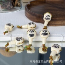 料器阿呆一体三通文玩配件手工diy手串手饰手链时尚饰品配饰T947
