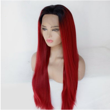 Antes del comercio exterior, peluca de encaje, cuatro trenzas, trenza de espina de pescado, seda japonesa, Braid lace wig 4 plat