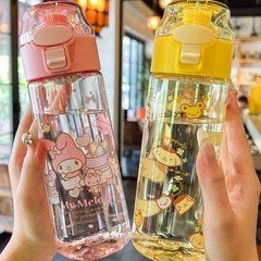 Sanrio Kuromi, Cinnamoroll, My Melody Tritan Plastic Cups: High-Aesthetic, Premium-Quality Water Bottles for Girls and Boys