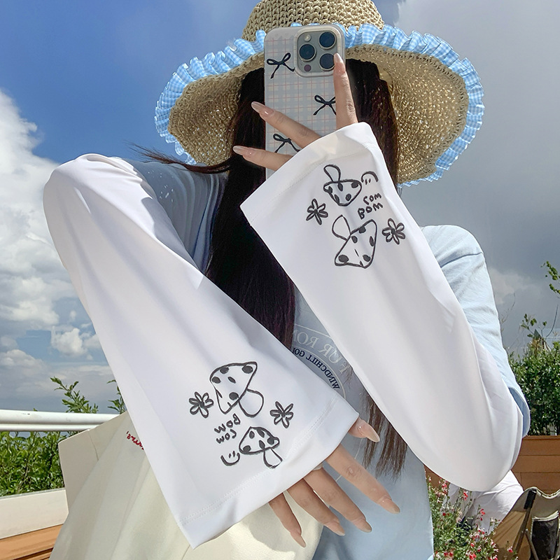 Funda de hielo, suelta y transpirable, sombra al aire libre de verano, protección UV, nuevo y lindo brazalete, manga de protección solar al por mayor