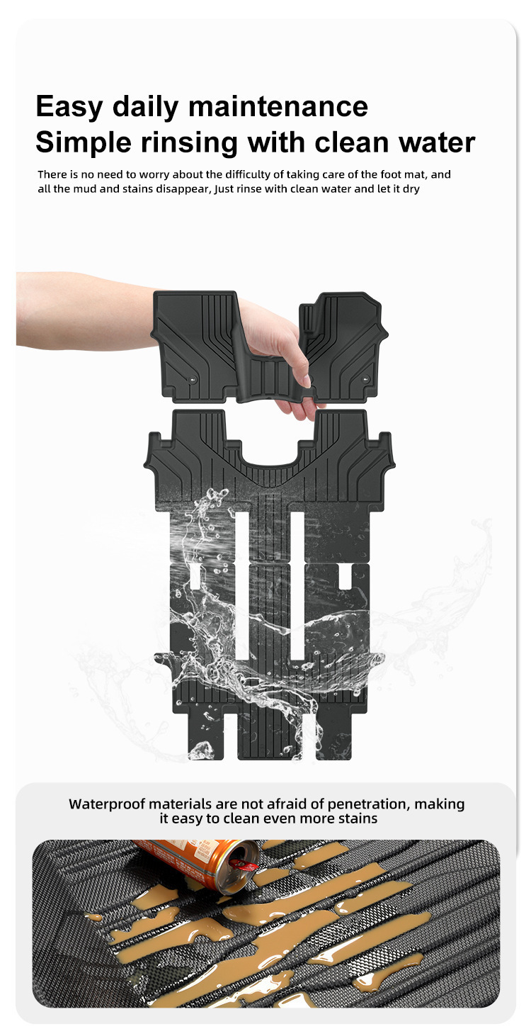Suitable for 23-25 Huiyi Staria Car Floor Mats Tpe Floor Mats Trunk Mats Seat Back Mats Cross-Border