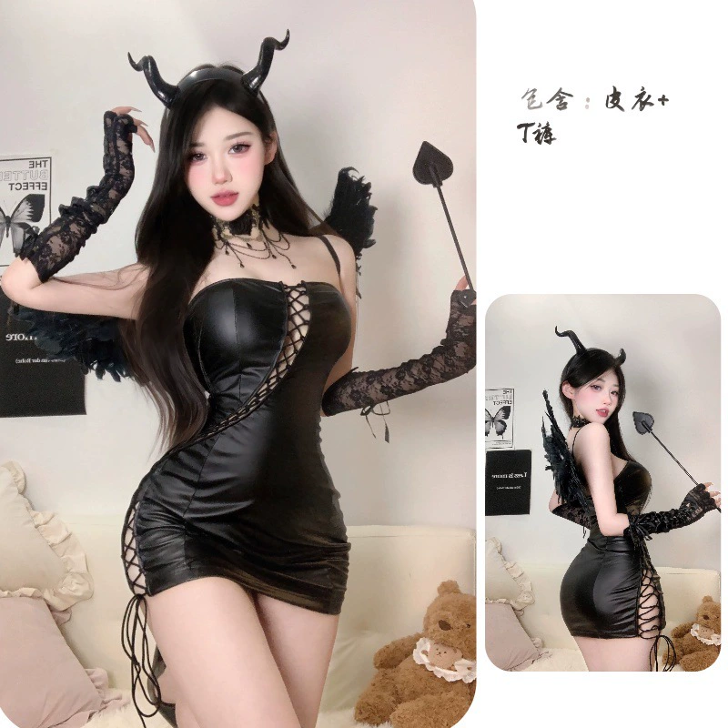 Интересные трусы patent leather ночной клуб кролик девушка сумка для бедер OL секретарь и учитель профессиональный костюм, скучный косяк