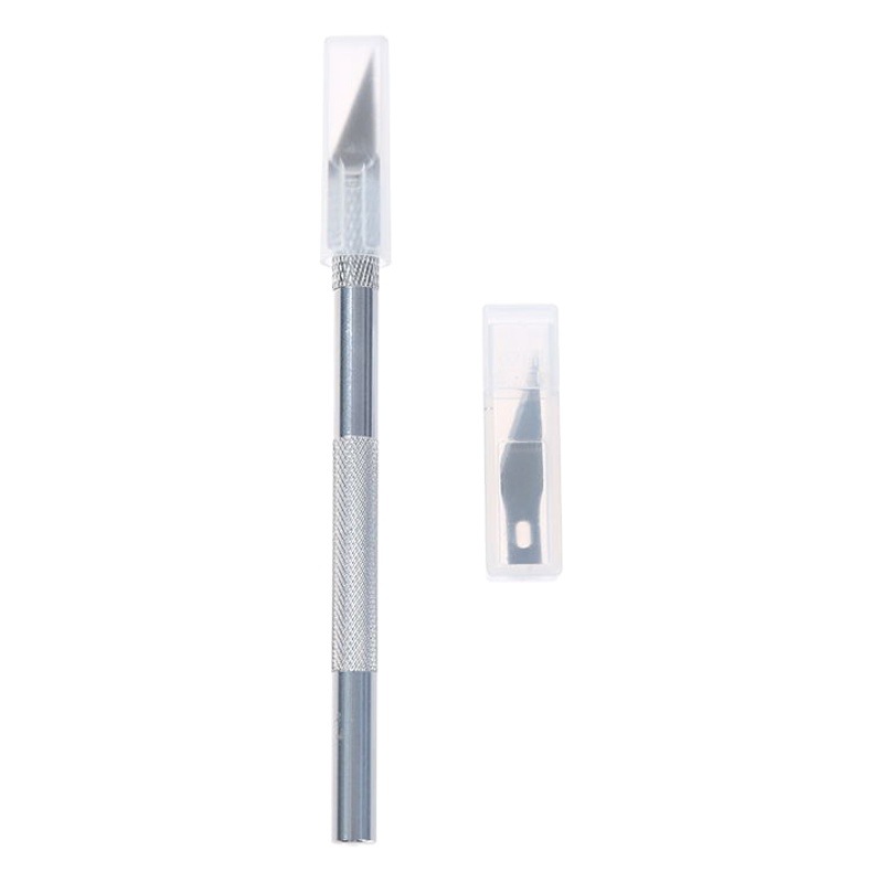 Juego de cuchillo de bolígrafo de grabado de corte de papel especial, cuchillo de aluminio, juego de herramientas de metal, cuchillo de corte manual pequeño para estudiantes