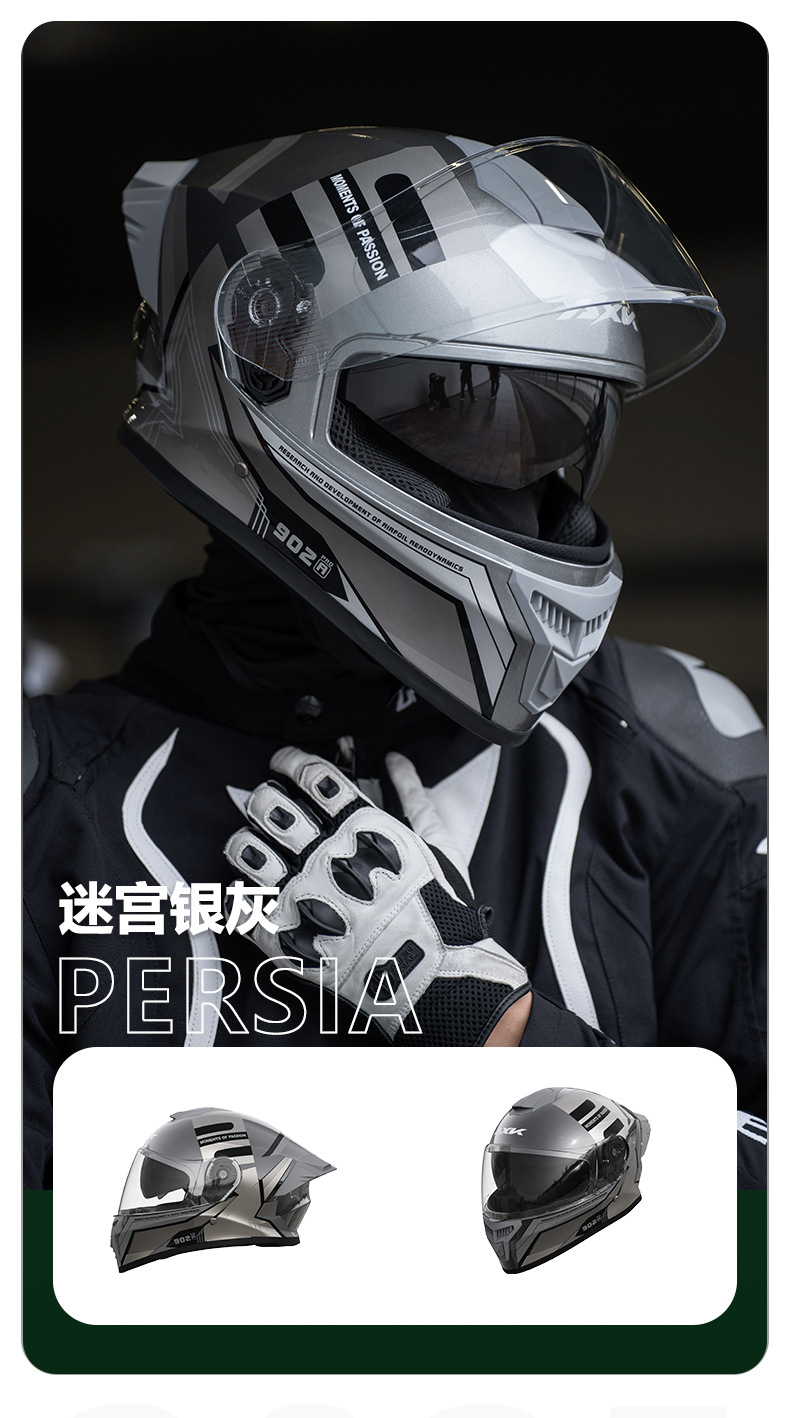 3C/Dot Motorcycle Helmet for Men, Winter Warm Electric Bike Helmet for Women, All-Season Neck Gaiter Style Full-Face Helmet