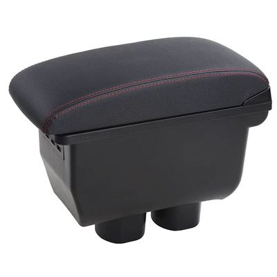 Armrest box – to Nissan classic Sylphy armrest - one-ordinary-microfiber-leather-black-red-line
